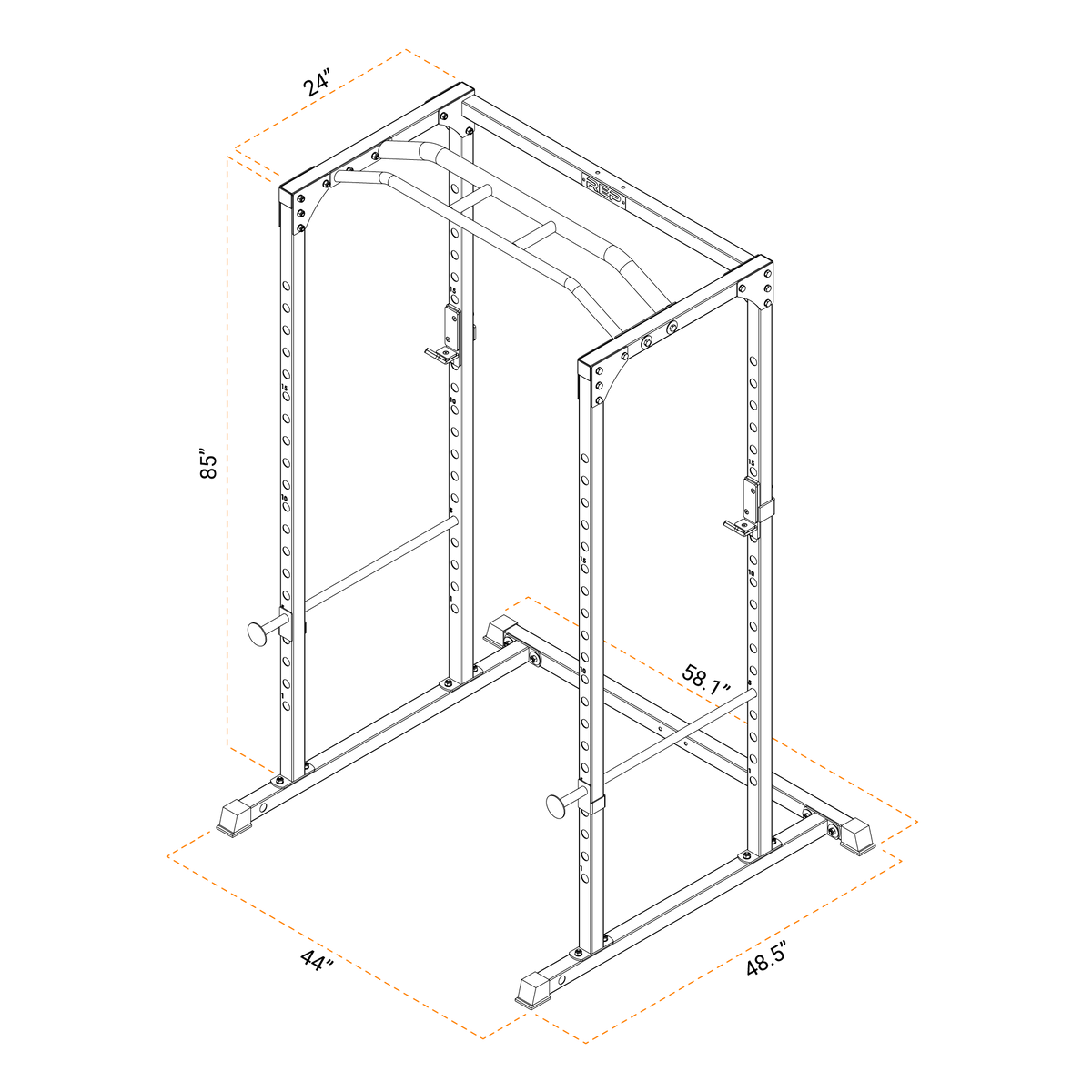 PR-1000 Power Rack(4-Post)