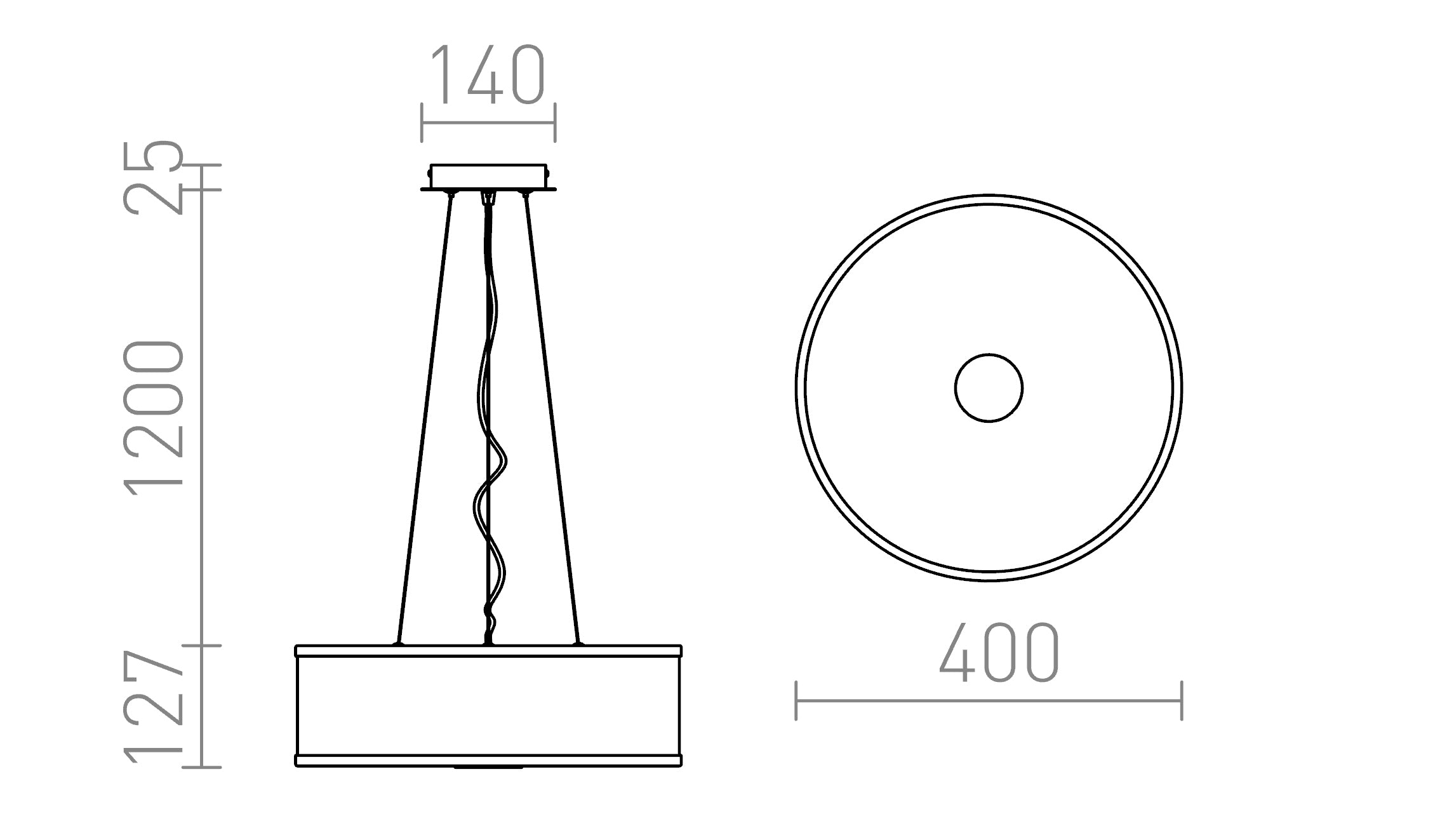 CASSABLANCA PENDELLEUCHTE - Product sketch