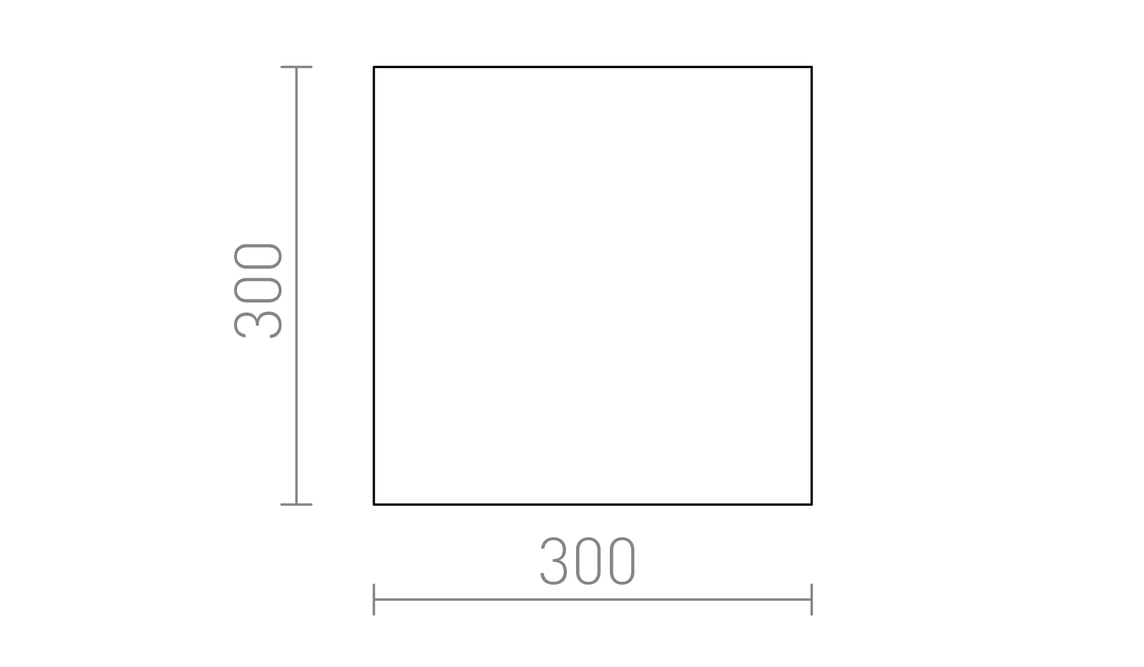 DIFFUSER SQ 30 - Product sketch