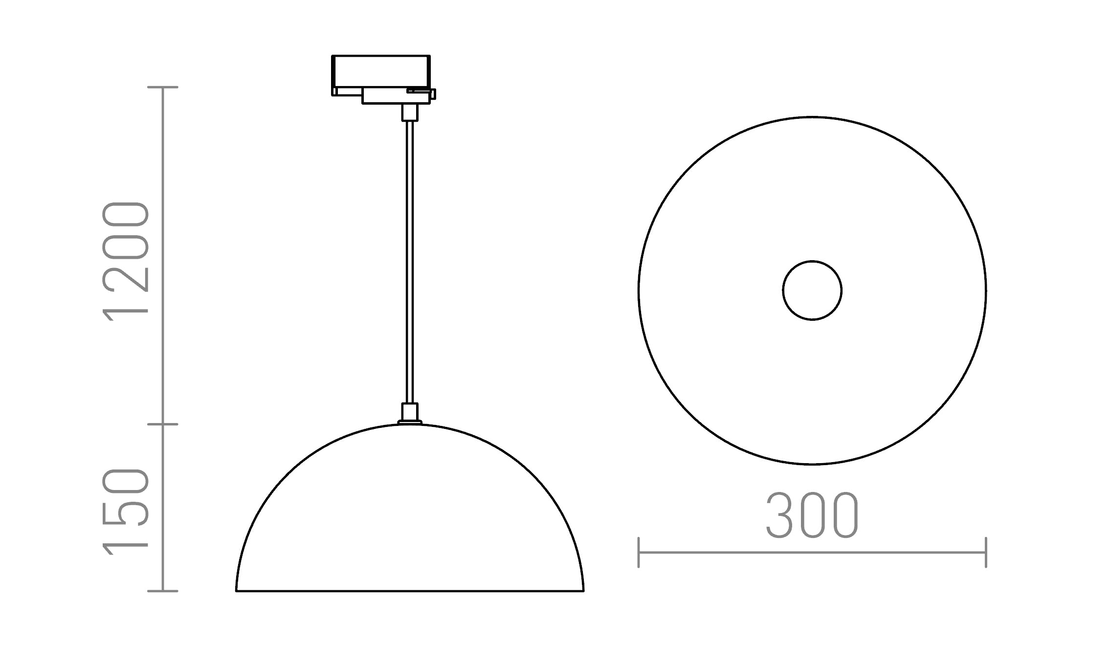 MONROE 30 FÜR 3-PHASE-STROMSCHIENE - Product sketch