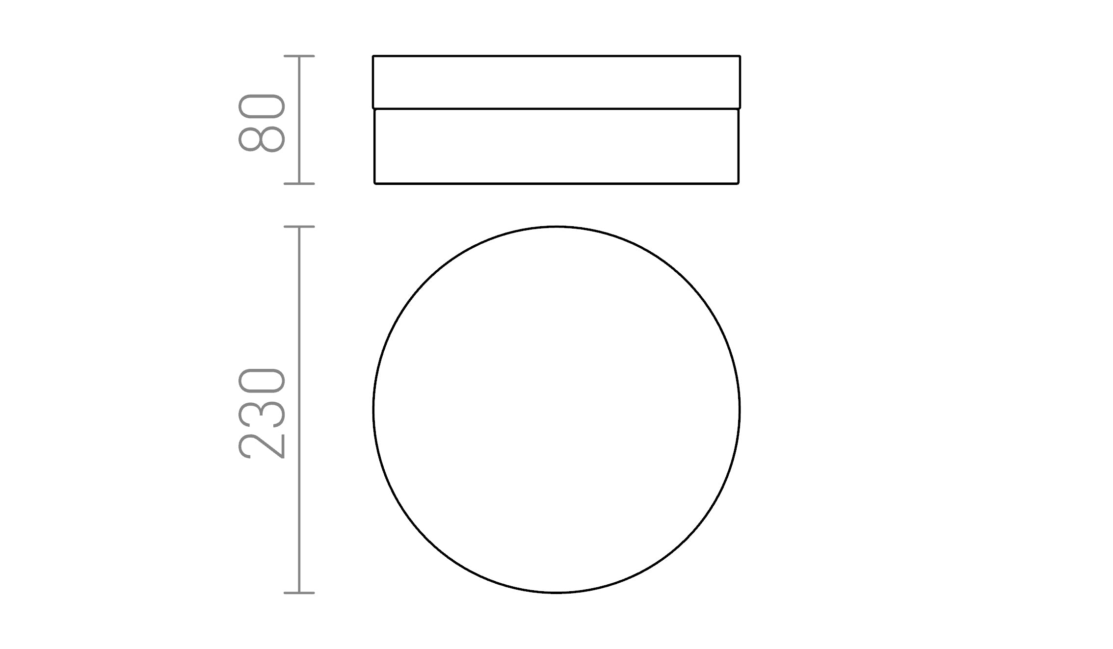 AWE 23 IP44 - Product sketch