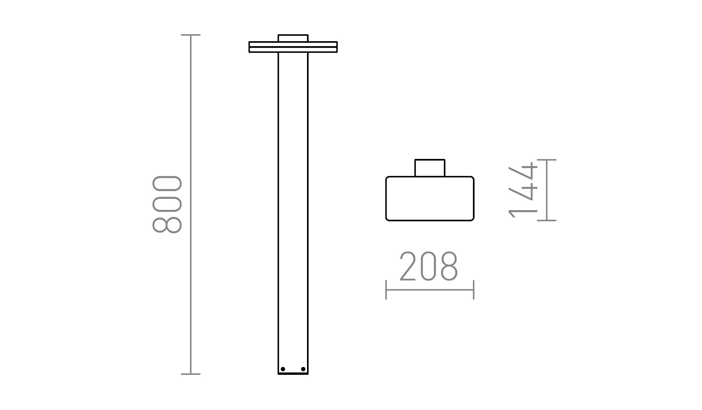 RINA STANDLEUCHTE - Product sketch
