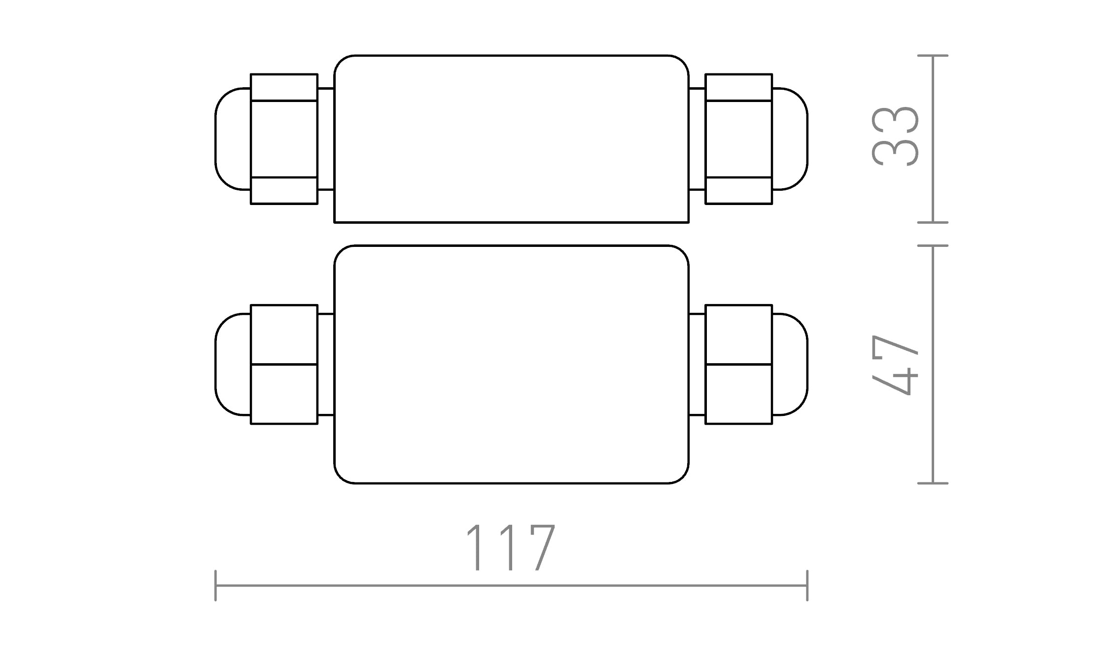 IP-BOX IP65 - Product sketch