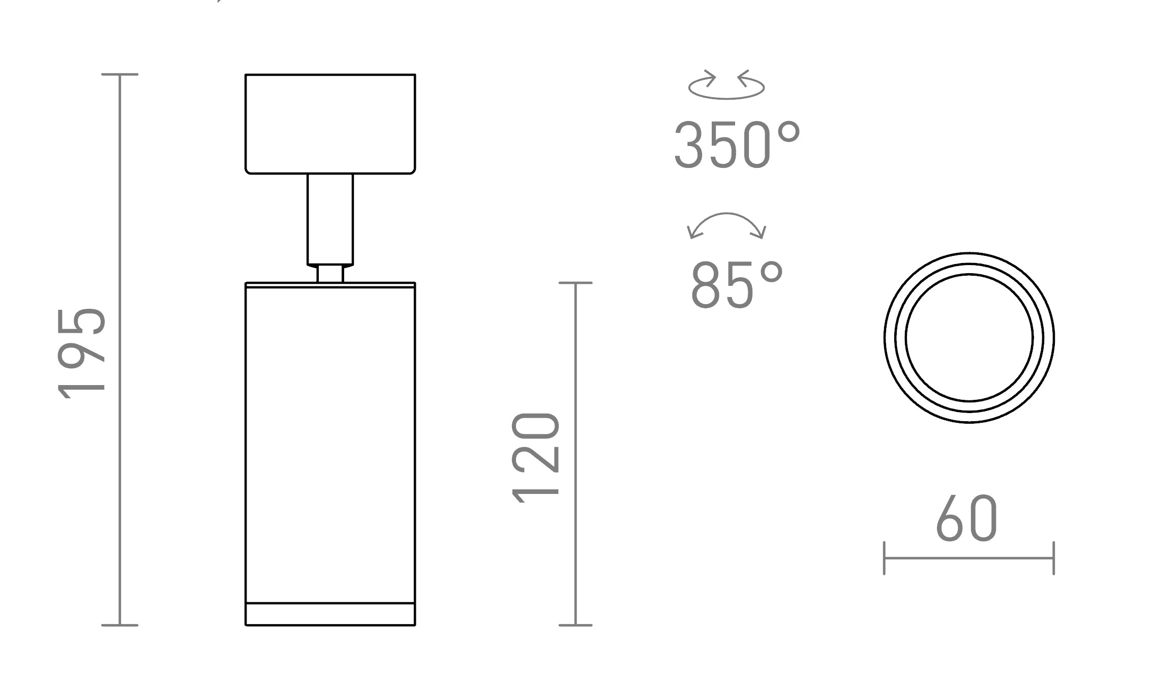 BELENOS DECKENLEUCHTE - Product sketch