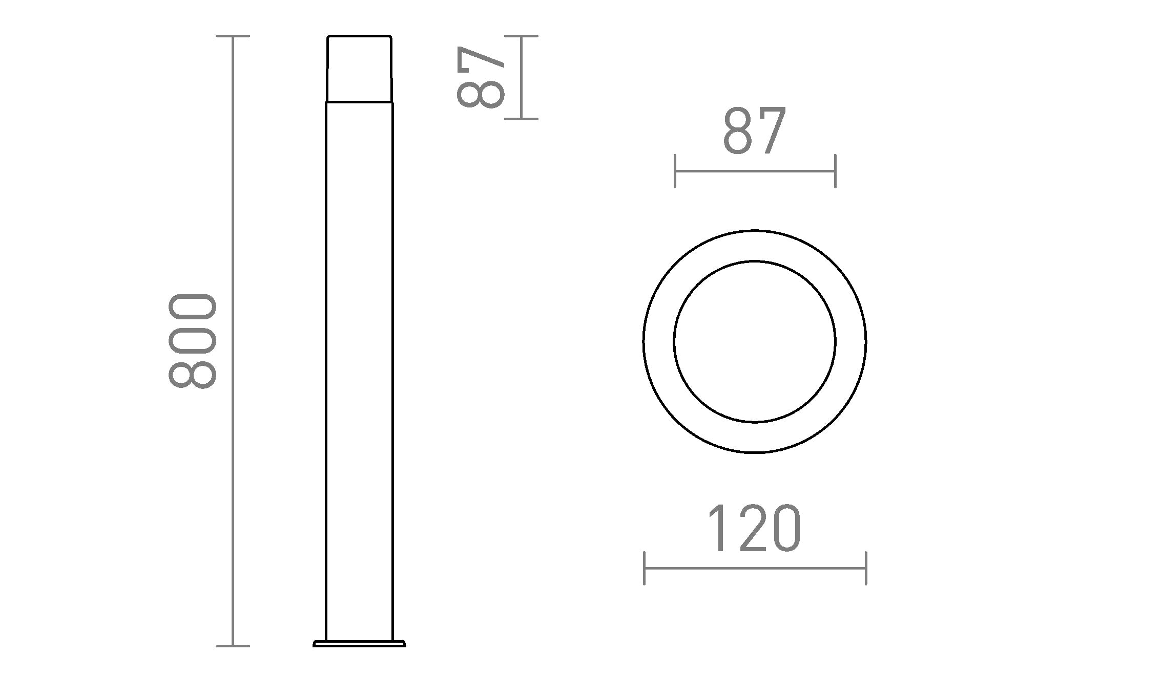 BONNIE STANDLEUCHTE - Product sketch