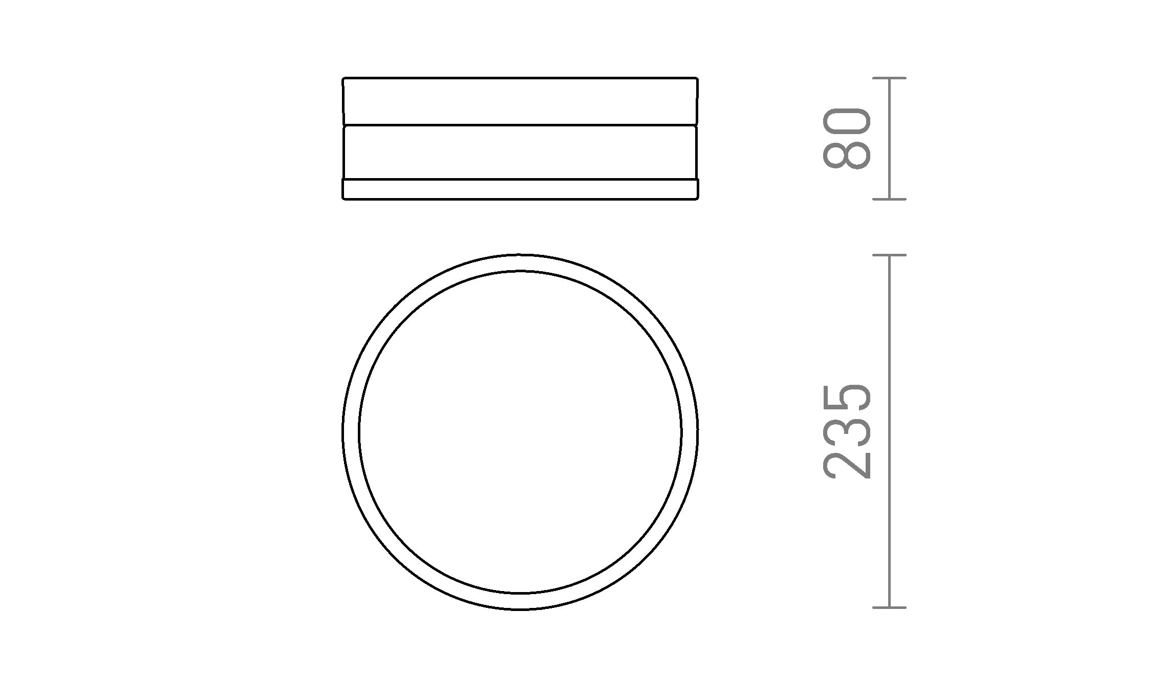 CIRA LED 23 - Product sketch