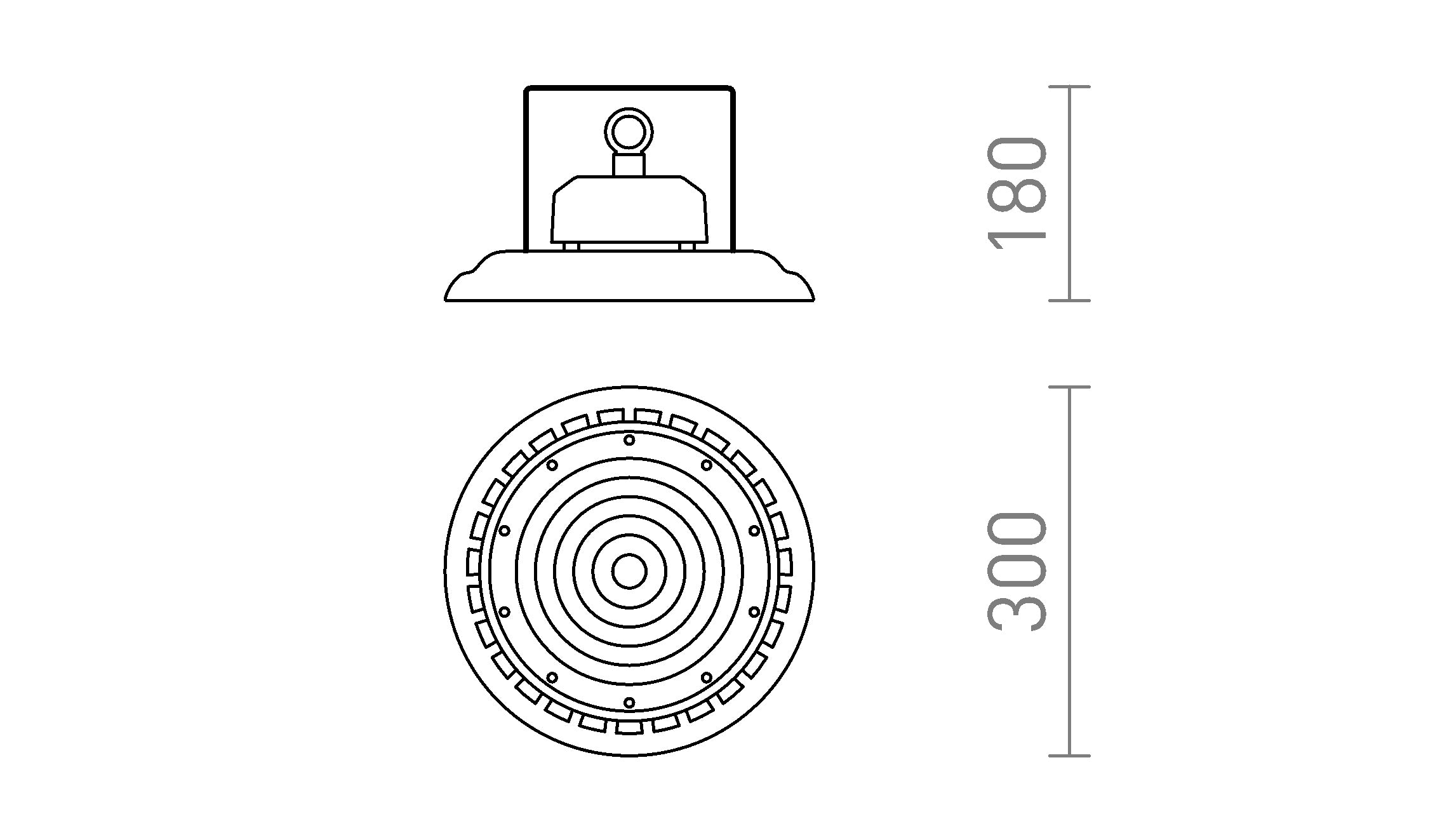 MEGALOS PRO 30 - Product sketch