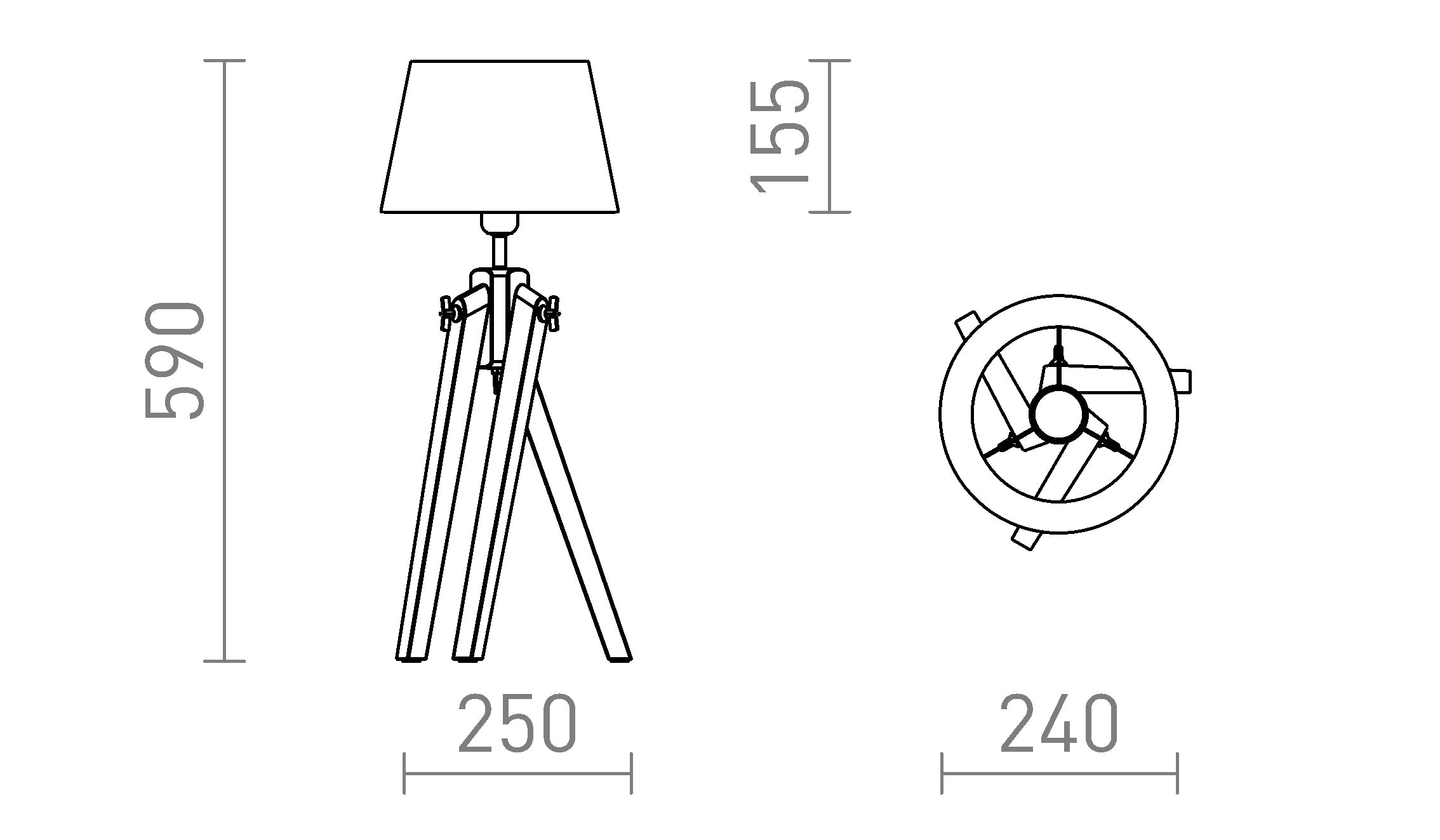 AMBITUS/ALVIS TISCHLEUCHTE - Product sketch