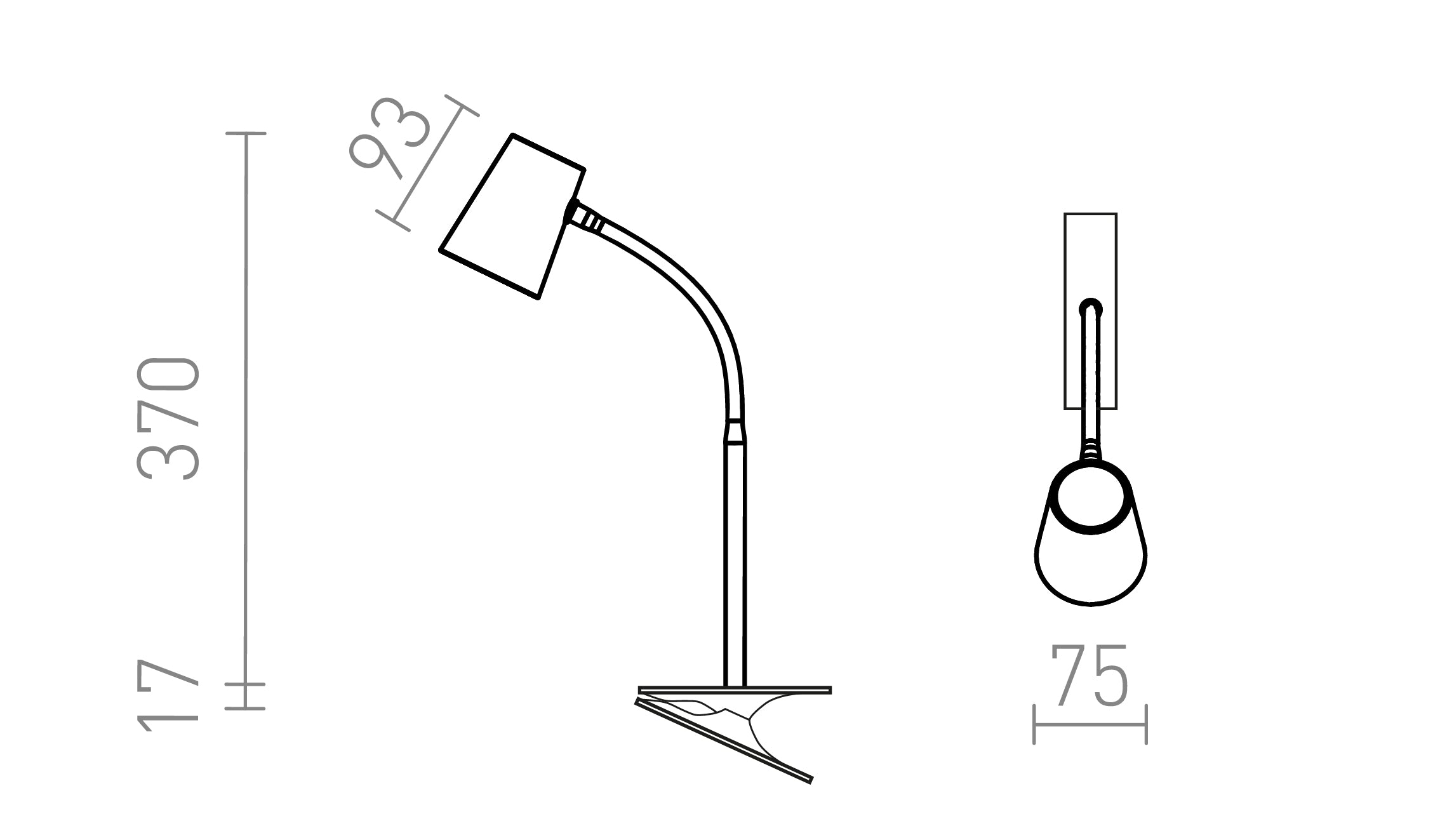 VERINA MIT CLIP - Product sketch