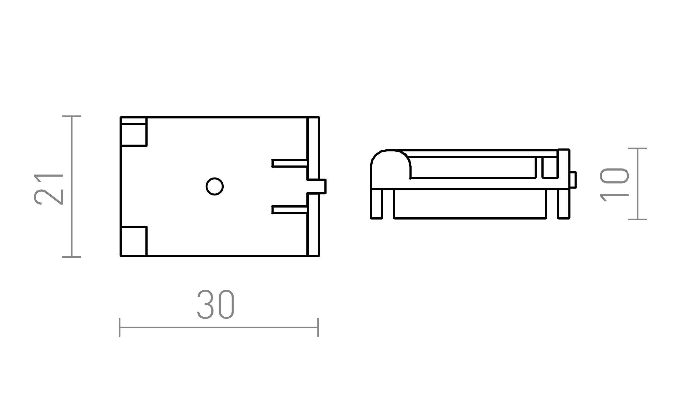 WAVE LEITFÄHIGER CLIP - Product sketch