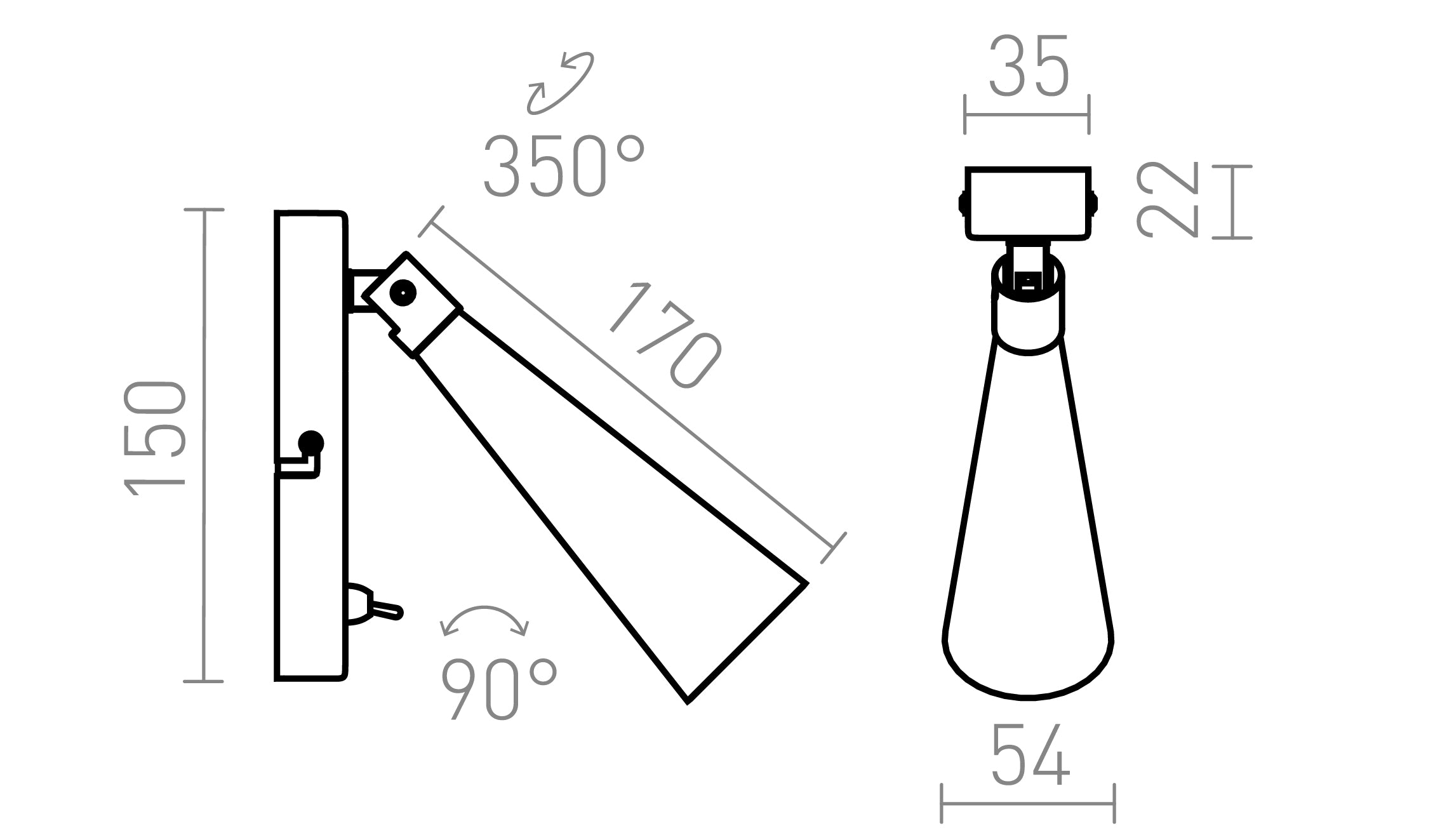 ALEXIS WANDLEUCHTE - Product sketch