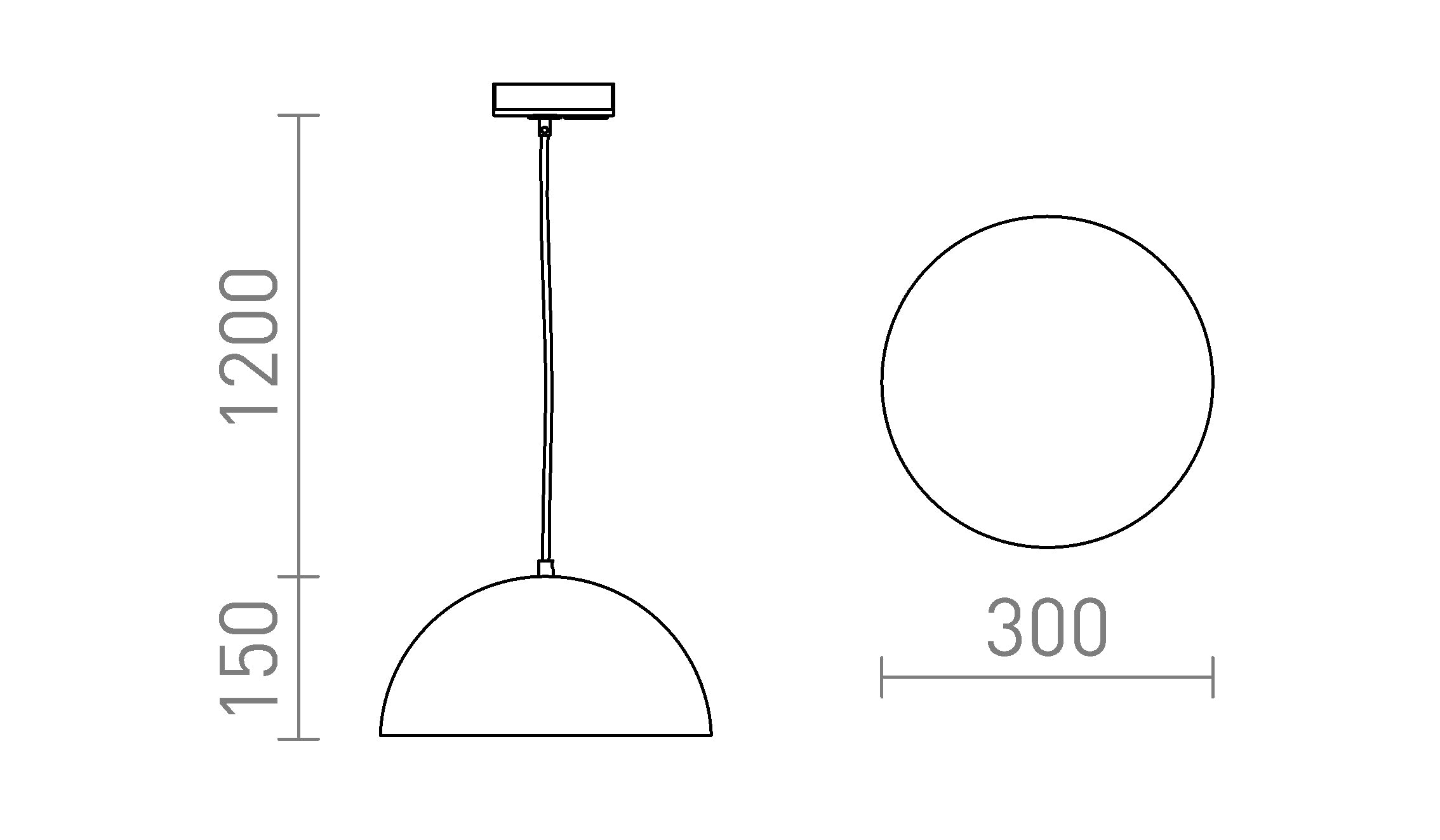 GLADYS 30 FÜR 1-PHASEN-STROMSCHIENE - Product sketch