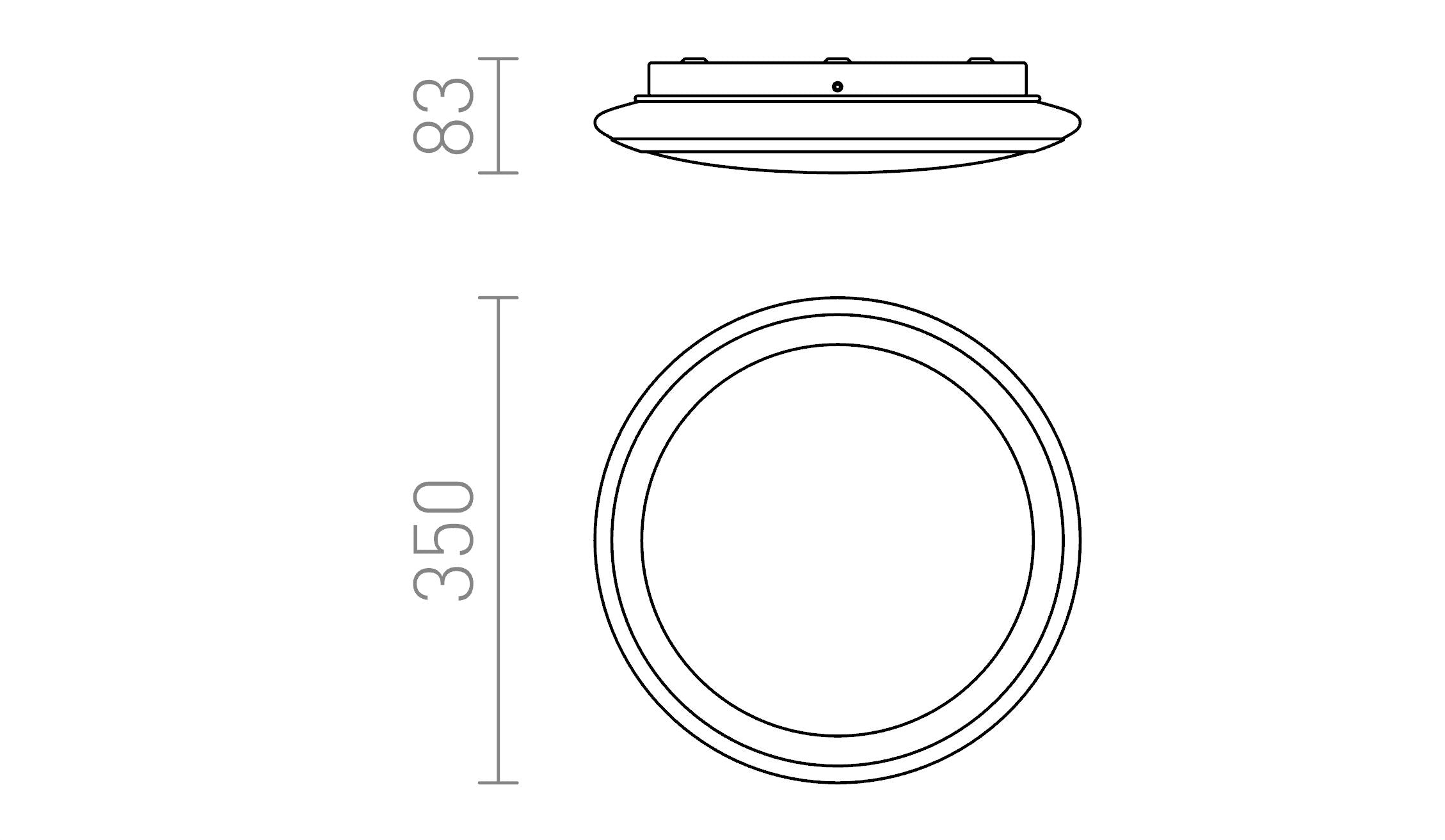 AREA LED - Product sketch