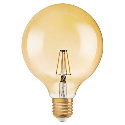 RENDL light source OSRAM Vintage Globe 125 DIMM amber 230V E27 LED EQ55 2400K G13023 1