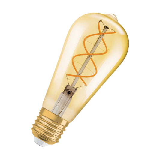 RENDL light source OSRAM Vintage Edison SPIRAL  amber 230V E27 LED EQ28  2000K G13309 1
