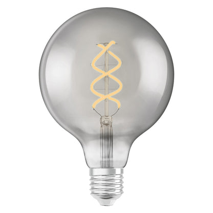RENDL light source OSRAM Vintage Globe 125 SPIRAL  smoke-colored 230V E27 LED EQ15  1800K G13459 1