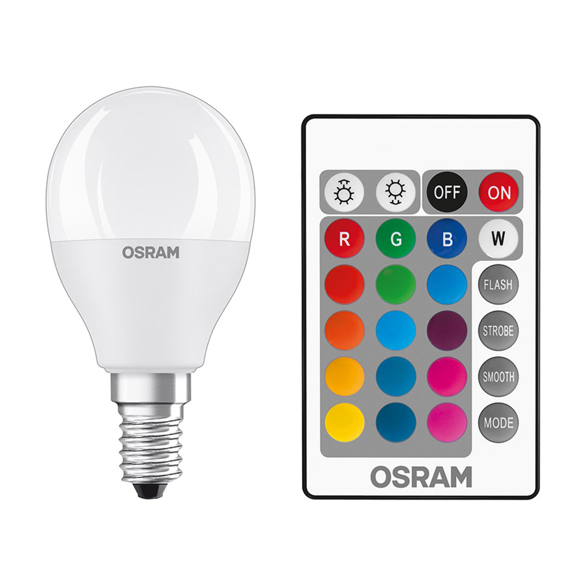 RENDL light source OSRAM RGBW mini-ball  matte 230V E14 LED EQ40  2700K G13578 1