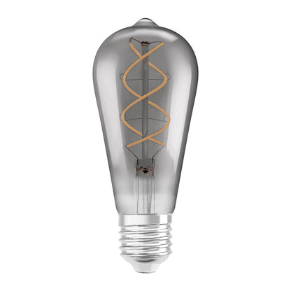 RENDL light source OSRAM Vintage Edison SPIRAL  smoke-colored 230V E27 LED EQ15  1800K G13581 1