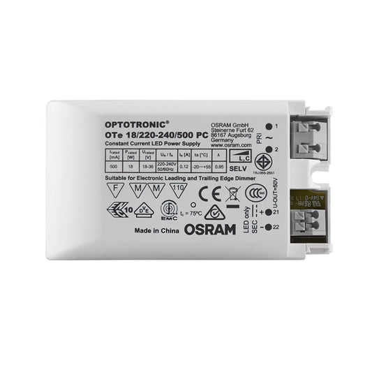 RENDL lighting accessorie DRIVER LED 9-18W DIMM  500mA max. 18W G13840 1