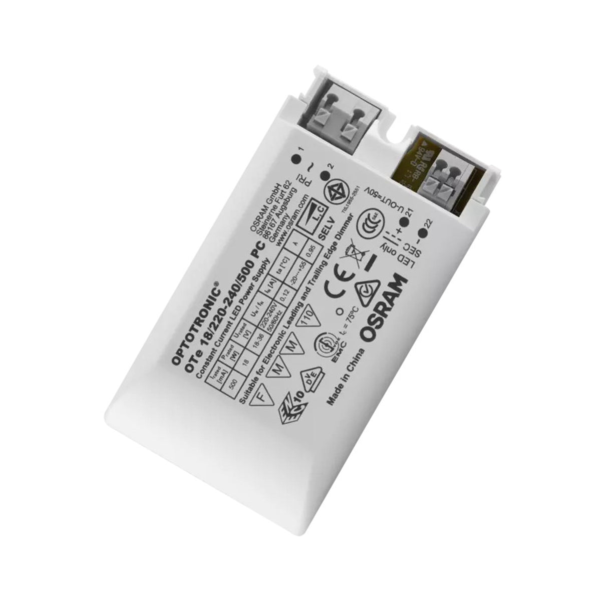 RENDL lighting accessorie DRIVER LED 9-18W DIMM  500mA max. 18W G13840 2
