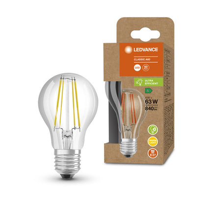 RENDL light source OSRAM ULTRA ECONOMY 210lm/W Classic A   clear 230V E27 LED EQ60  3000K G13947 3