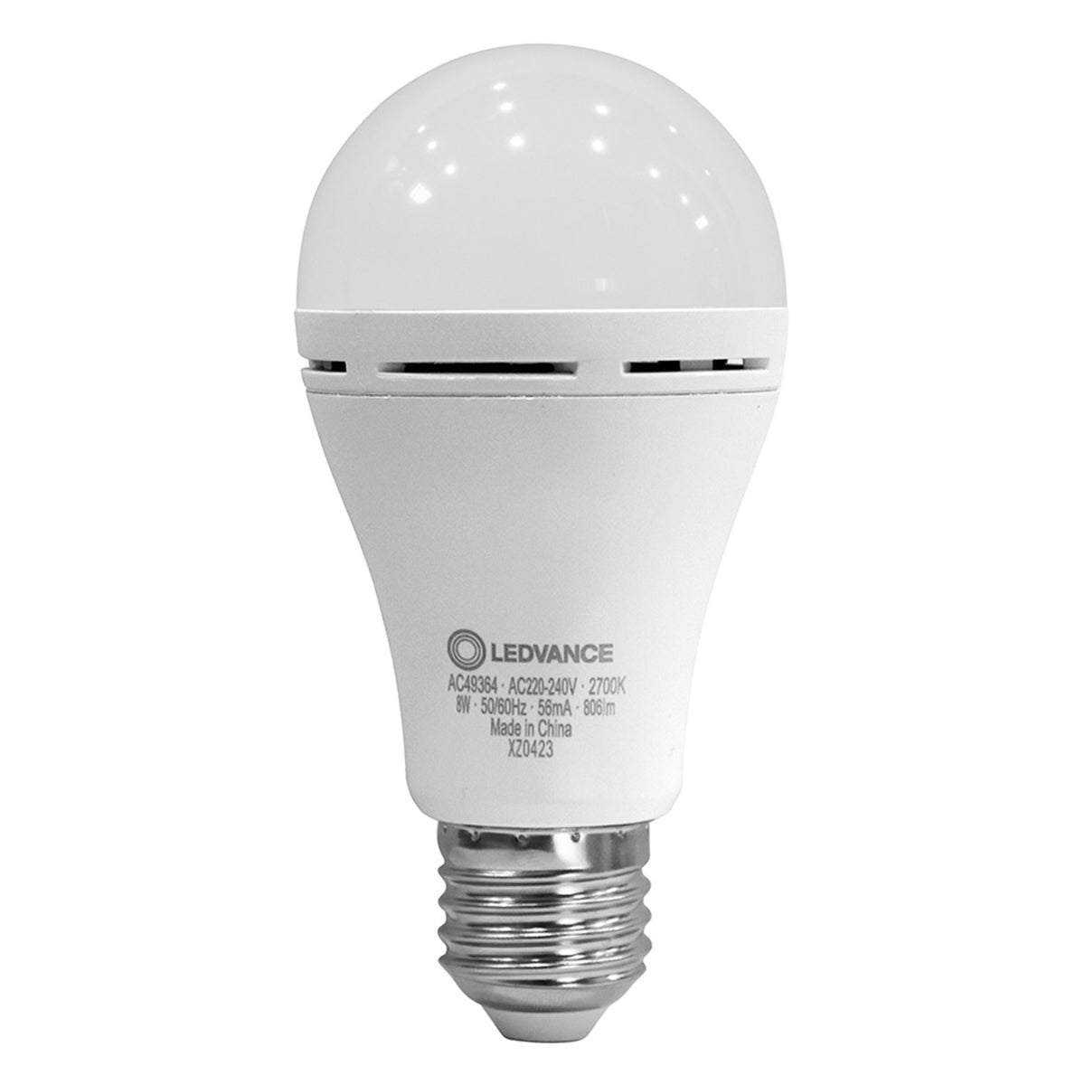RENDL light source OSRAM AKU Classic A RECHARGEABLE  matte 230V E27 LED EQ60  2700K G14435 2