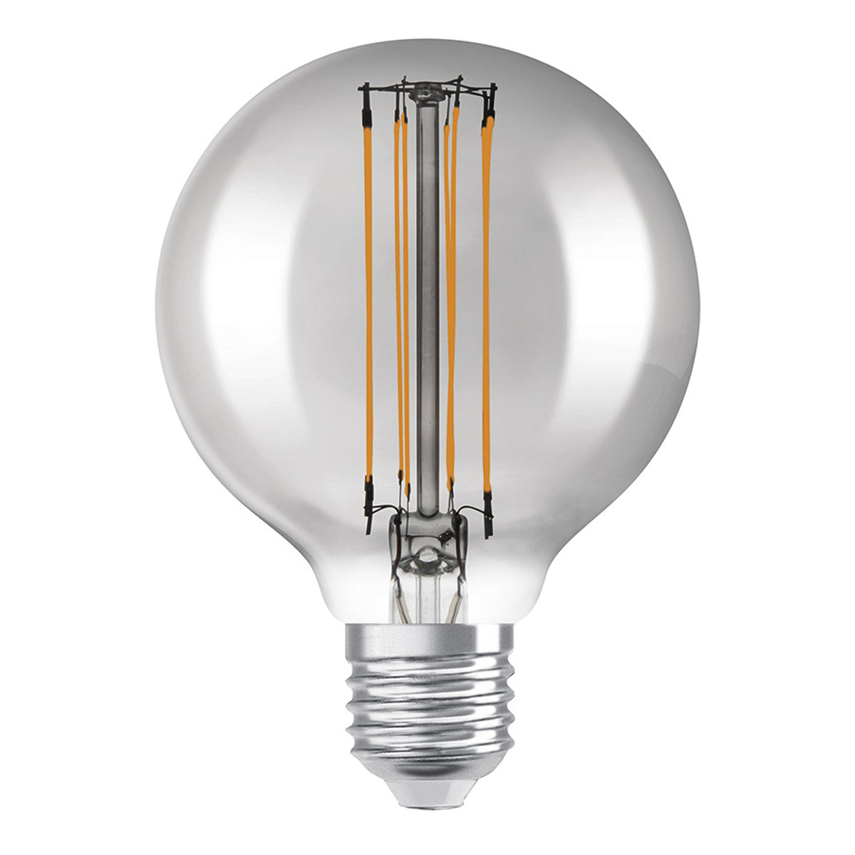 RENDL light source OSRAM Globe 80 DIMM smoke-colored 230V E27 LED EQ42 1800K G14437 1