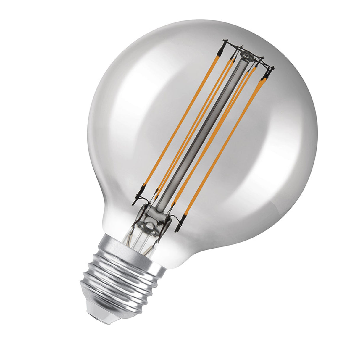 RENDL light source OSRAM Globe 80 DIMM smoke-colored 230V E27 LED EQ42 1800K G14437 3
