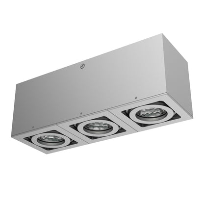 RENDL surface mounted lamp BERIT III ceiling aluminum 230V GU10 3x50W R10121 4