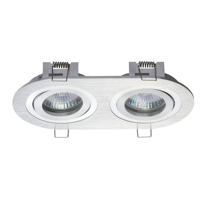 RENDL Outlet BIZZ II directional brushed aluminum 12V GU5,3 2x50W R10189 3