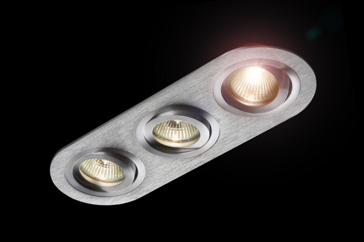 RENDL Outlet BIZZ III directional brushed aluminum 12V GU5,3 3x50W R10210 2