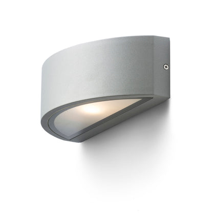 RENDL outdoor lamp LESA wall silver grey  230V LED E27 15W IP54 R10366 1