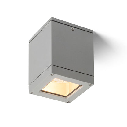 RENDL outdoor lamp QUADRA M ceiling silver grey  230V LED E27 8W IP54 R10386 1