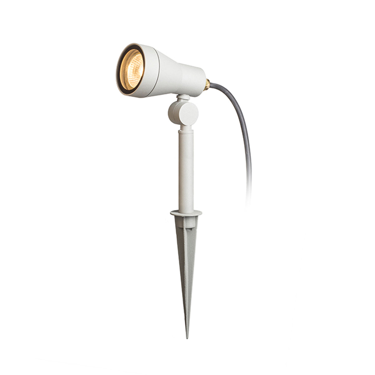 RENDL outdoor lamp DIREZZA on spike silver grey  230V LED GU10 8W IP54 R10427 1
