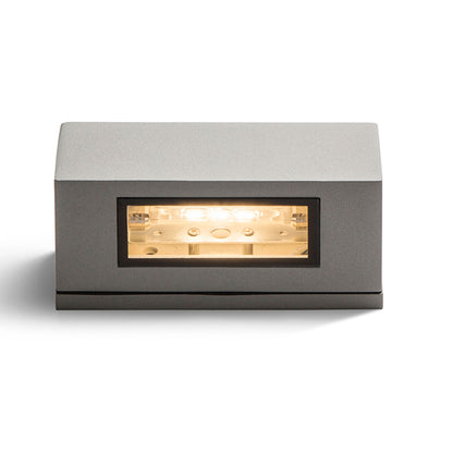 RENDL outdoor lamp WOOP wall silver grey  230V R7s 78mm 12W IP54 R10438 2