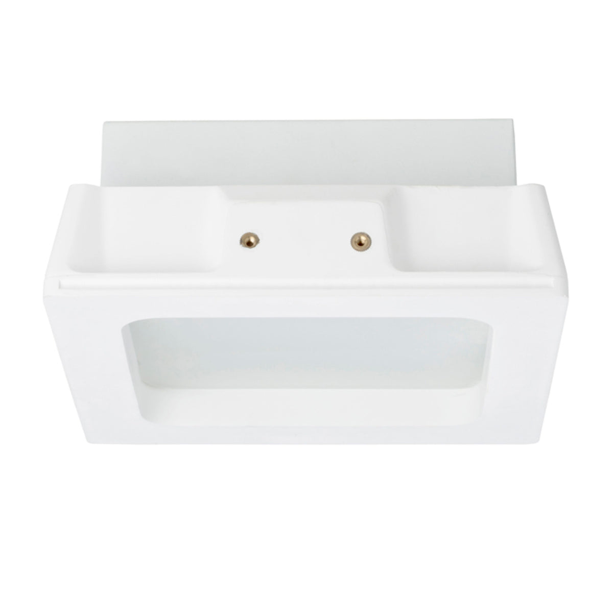 RENDL recessed light MIA SQ recessed  plaster/satinated glass 230V LED E27 2x11W R10443 3
