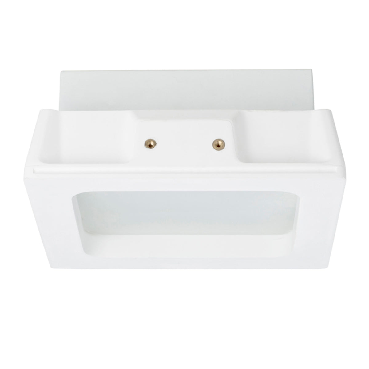 RENDL recessed light MIA SQ recessed  plaster/satinated glass 230V LED E27 2x11W R10443 5