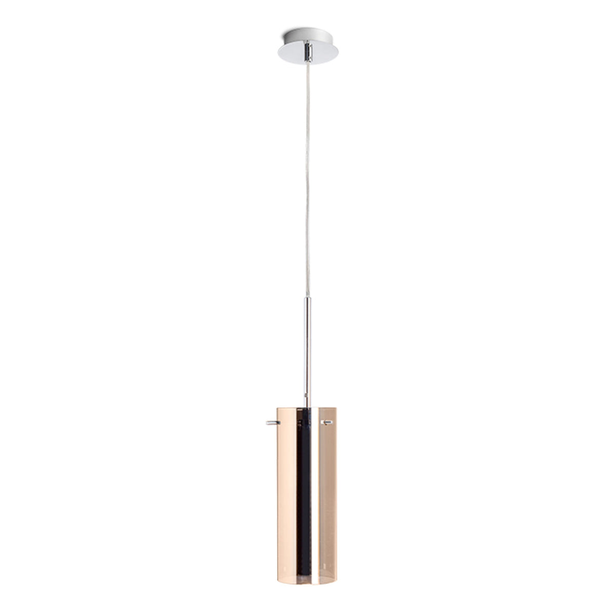 RENDL pendant lamp SANSSOUCI I pendant  copper-tinted glass 230V LED E27 15W R10511 1