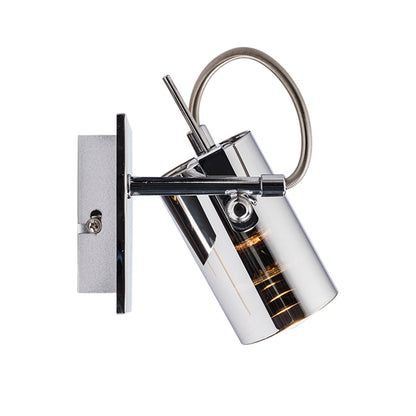 RENDL spotlight BUGSY I wall chrome-tinted glass 230V GU10 50W R10521 2