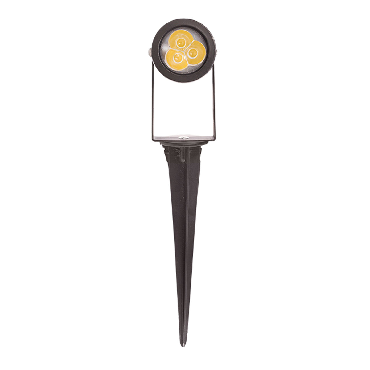 RENDL outdoor lamp GUN on spike black 230V LED 3x1W 30° IP65 3000K R10530 6