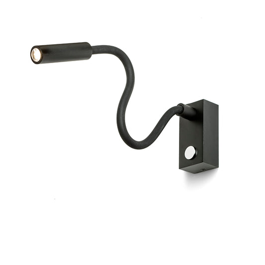 RENDL spotlight AIM on a goose neck black 230V LED 3W 45° 3000K R10541 1