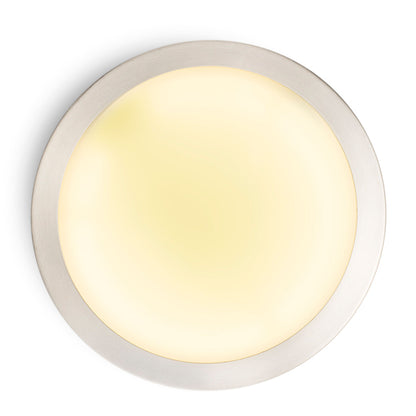 RENDL surface mounted lamp BARRY ceiling matt nickel 230V 2GX13 22W IP44 R10576 3