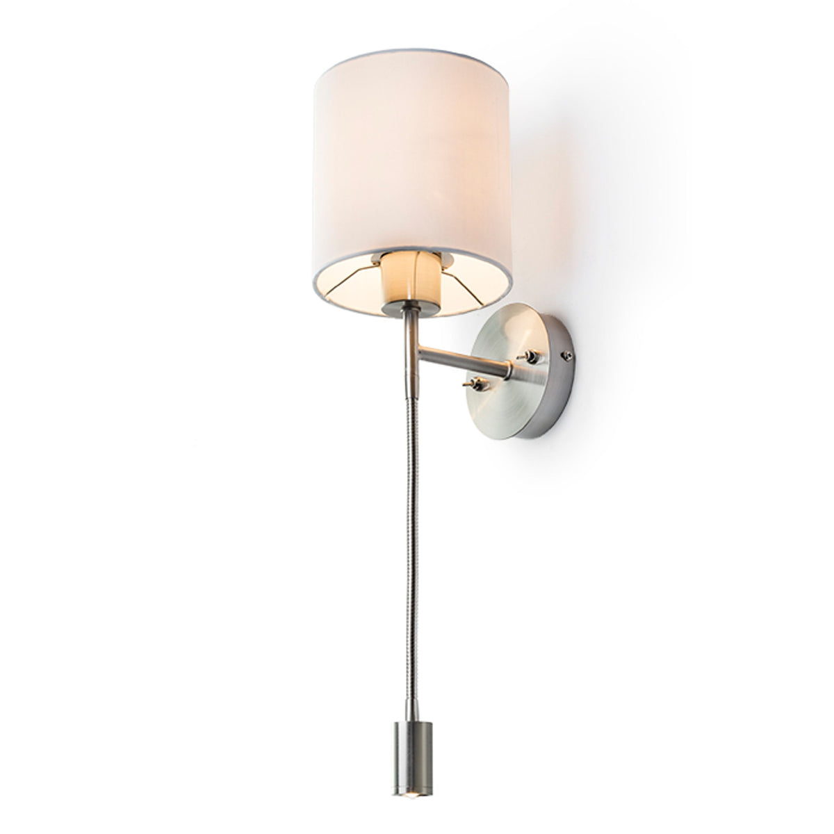 RENDL wall lamp VERSA wall with shade white matt nickel 230V LED E27 LED 15+3W 40°  3000K R10580 4