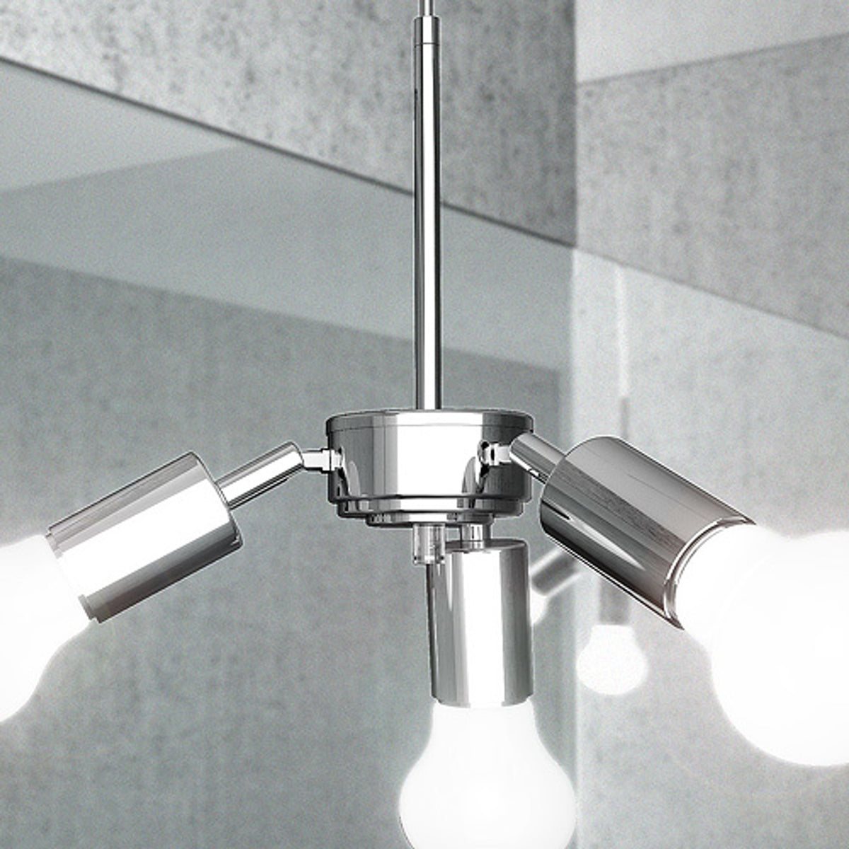 RENDL shades, shade bases, pendent sets TRIX pendant set  chrome 230V LED E27 3x15W R10615 8