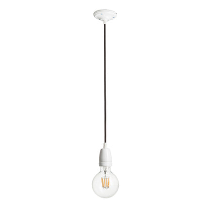 RENDL shades, shade bases, pendent sets FABIO pendant set black porcelain 230V LED E27 15W R10618 2