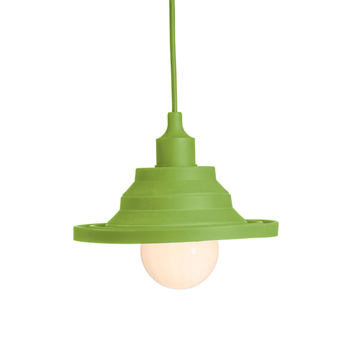 RENDL Outlet AMICI silicone pendant green  230V LED E27 15W R10620 1