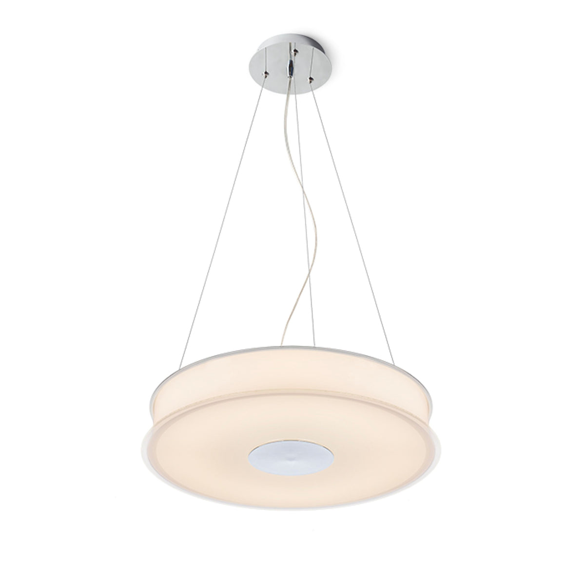 RENDL pendant lamp ASTERI pendant  satinated glass/chrome 230V 2GX13 40W R10626 2