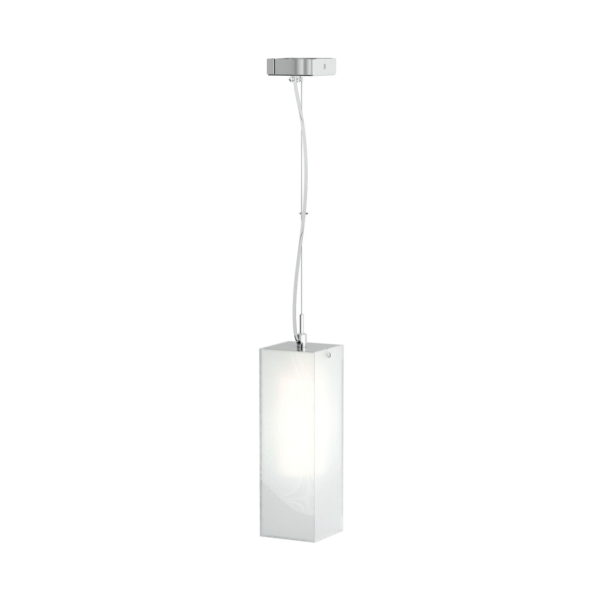 RENDL Outlet LUCIA 30x10 pendant  satinated glass/chrome 230V LED E27 15W R10627 8