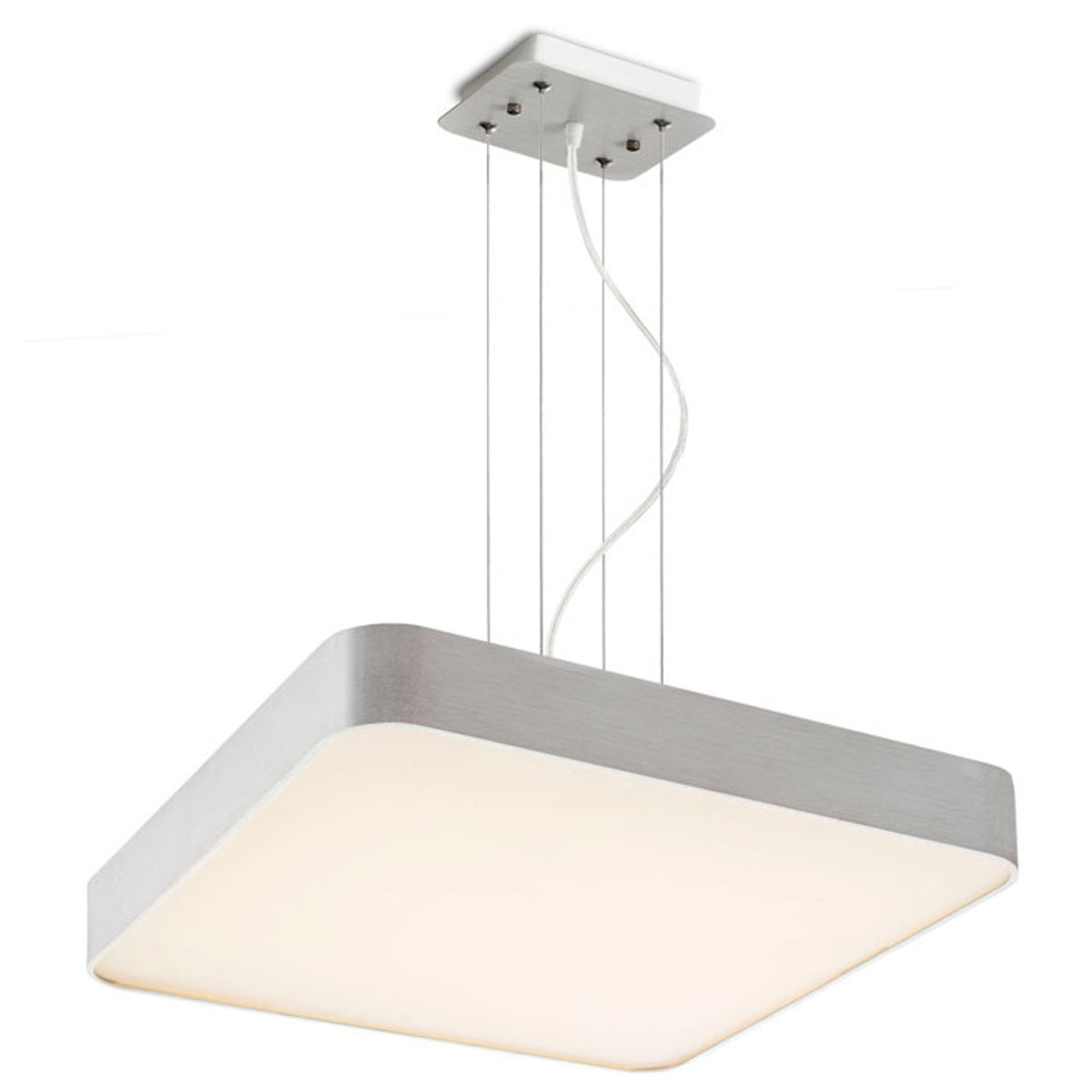 RENDL pendant lamp MENSA SQ 48 pendant  brushed aluminum 230V LED 56W  3000K R11292 1