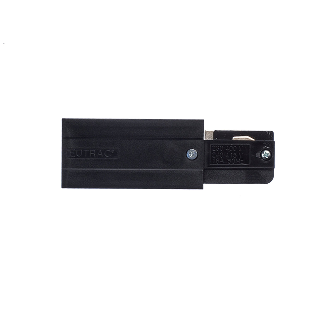 RENDL 3-circuit track system EUTRAC feed-in, polarity right black 230V  R11312 2